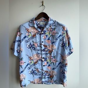 Men’s Hawaiian Caribbean Short Sleeve Button Shirt